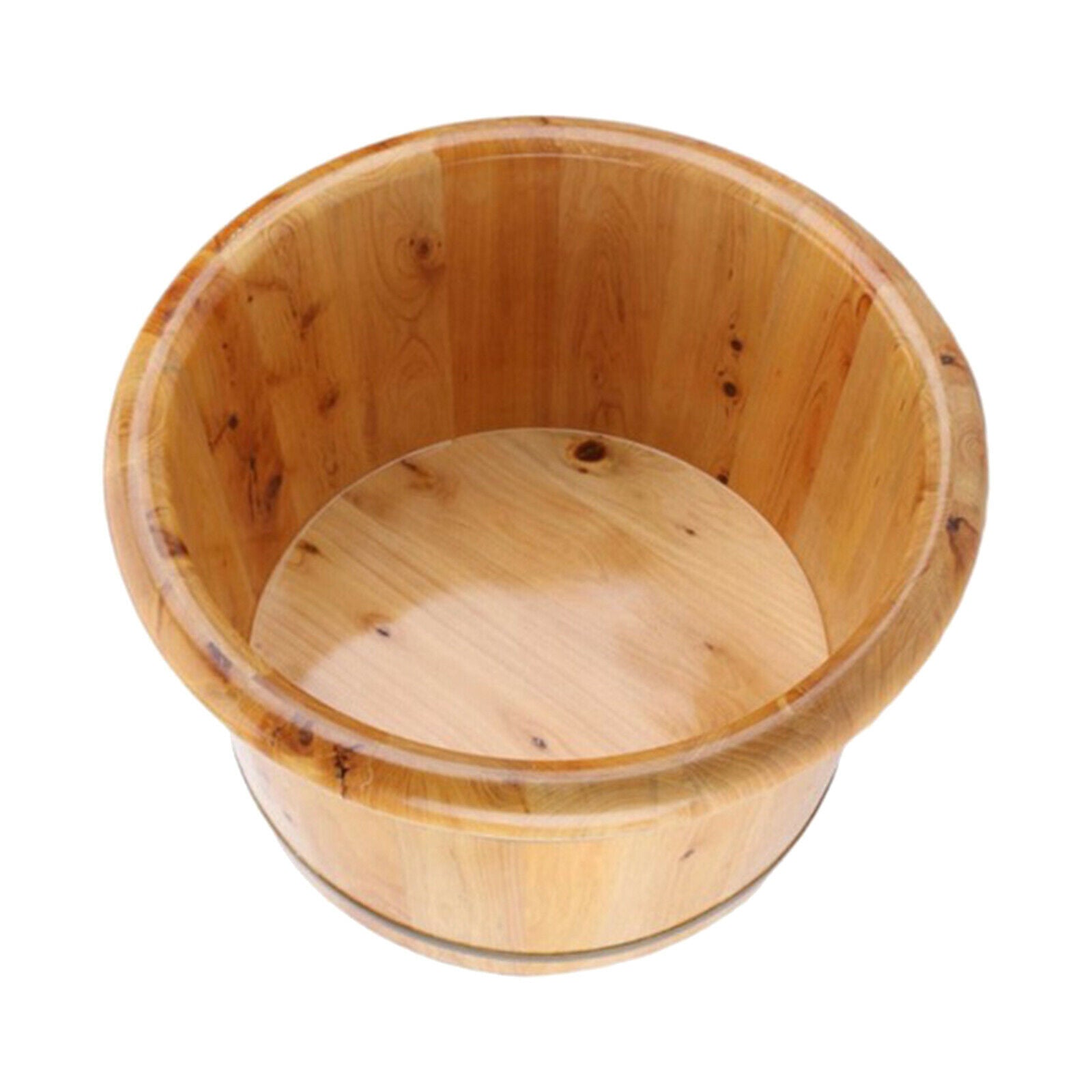 Cedar Wood Foot Basin Wood Bucket For Foot Soaker Washing Massage Spa Soaking