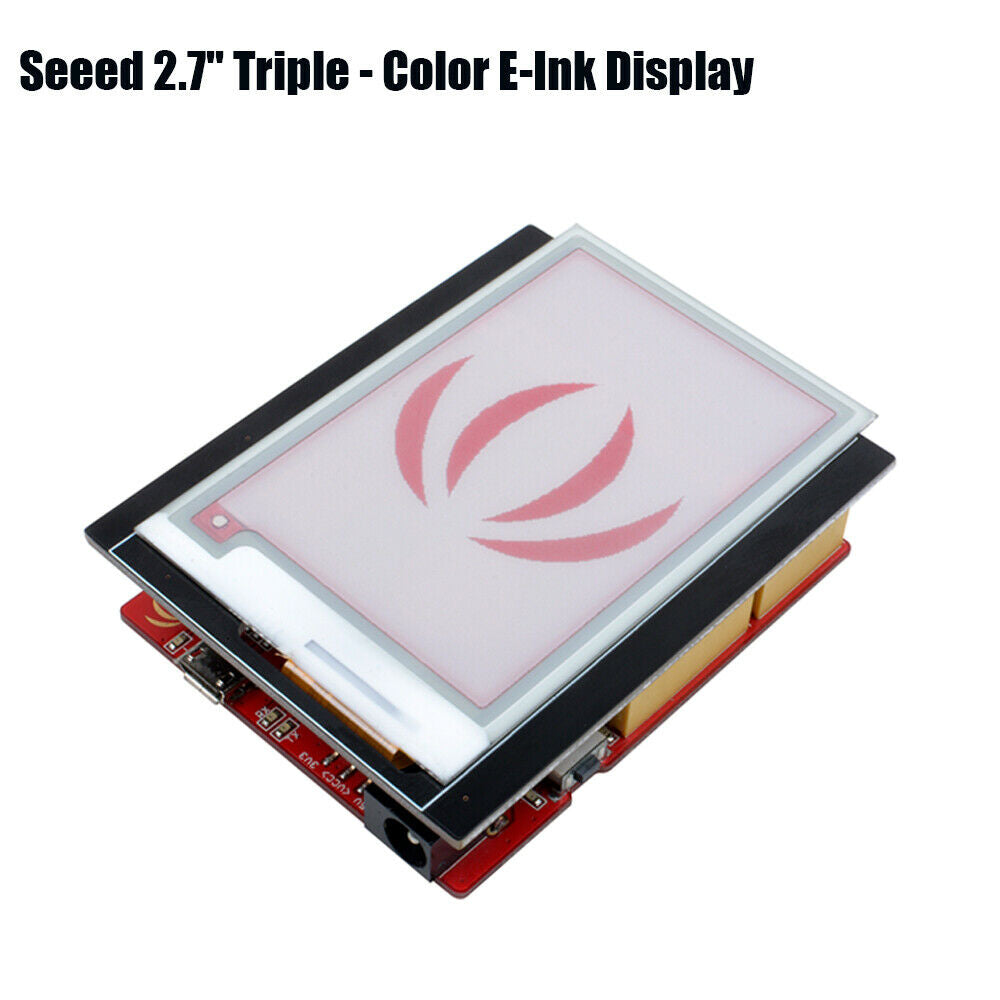 2.7'' Triple - Color E-Ink Display For Arduino 264x176 pixel SPI Interface Seeed