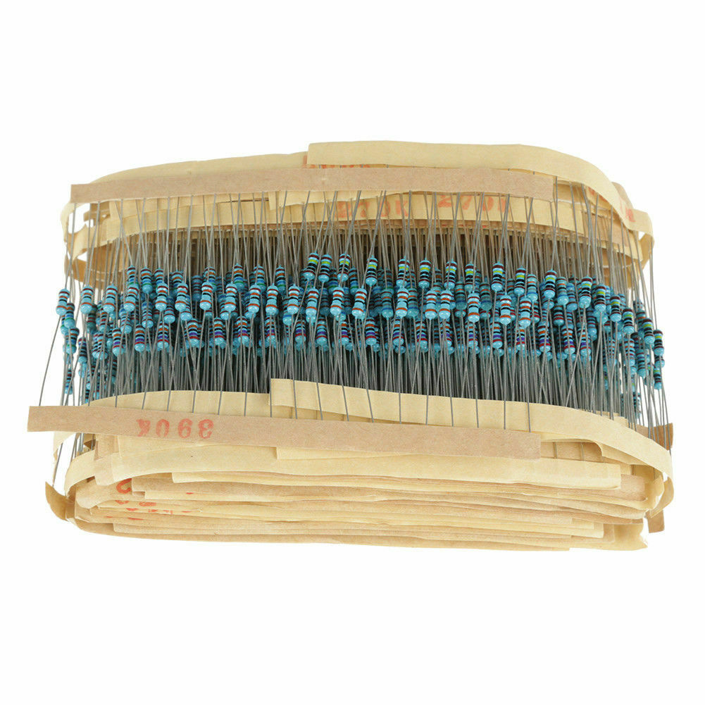 1/4W Metal Film Resistor Kit Assortment Set Labelled 1%Precision 73Value 1460Pcs