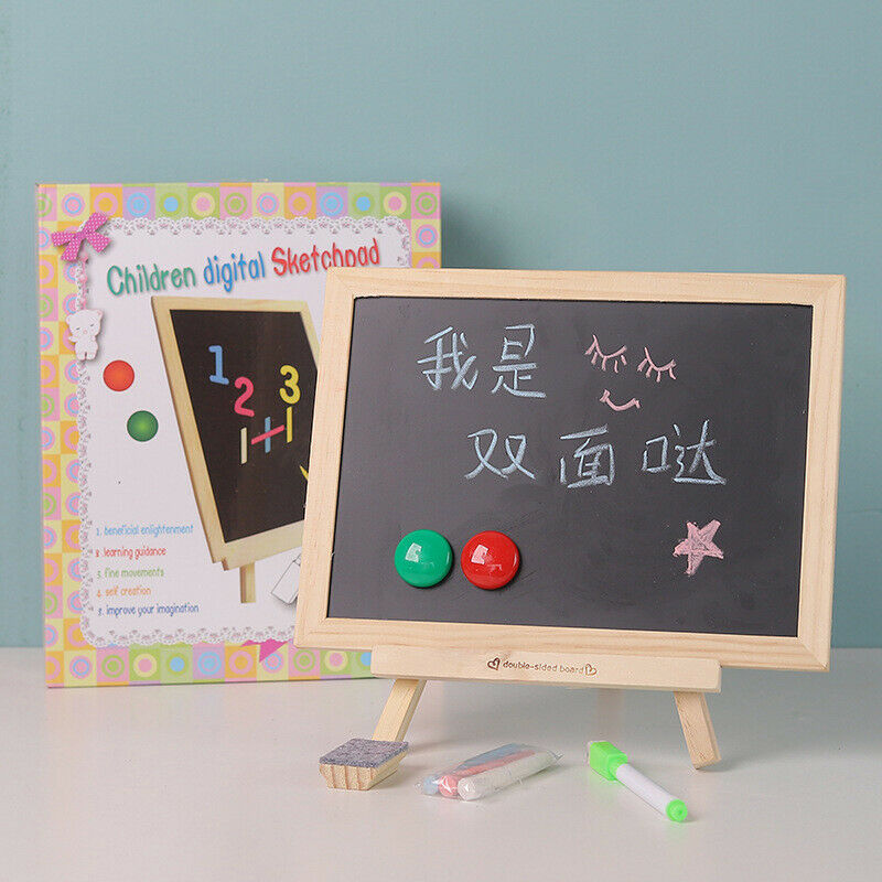 Mini Chalkboard Destop Blackboard Wood Frame Table-top Black Board With EaseBDA