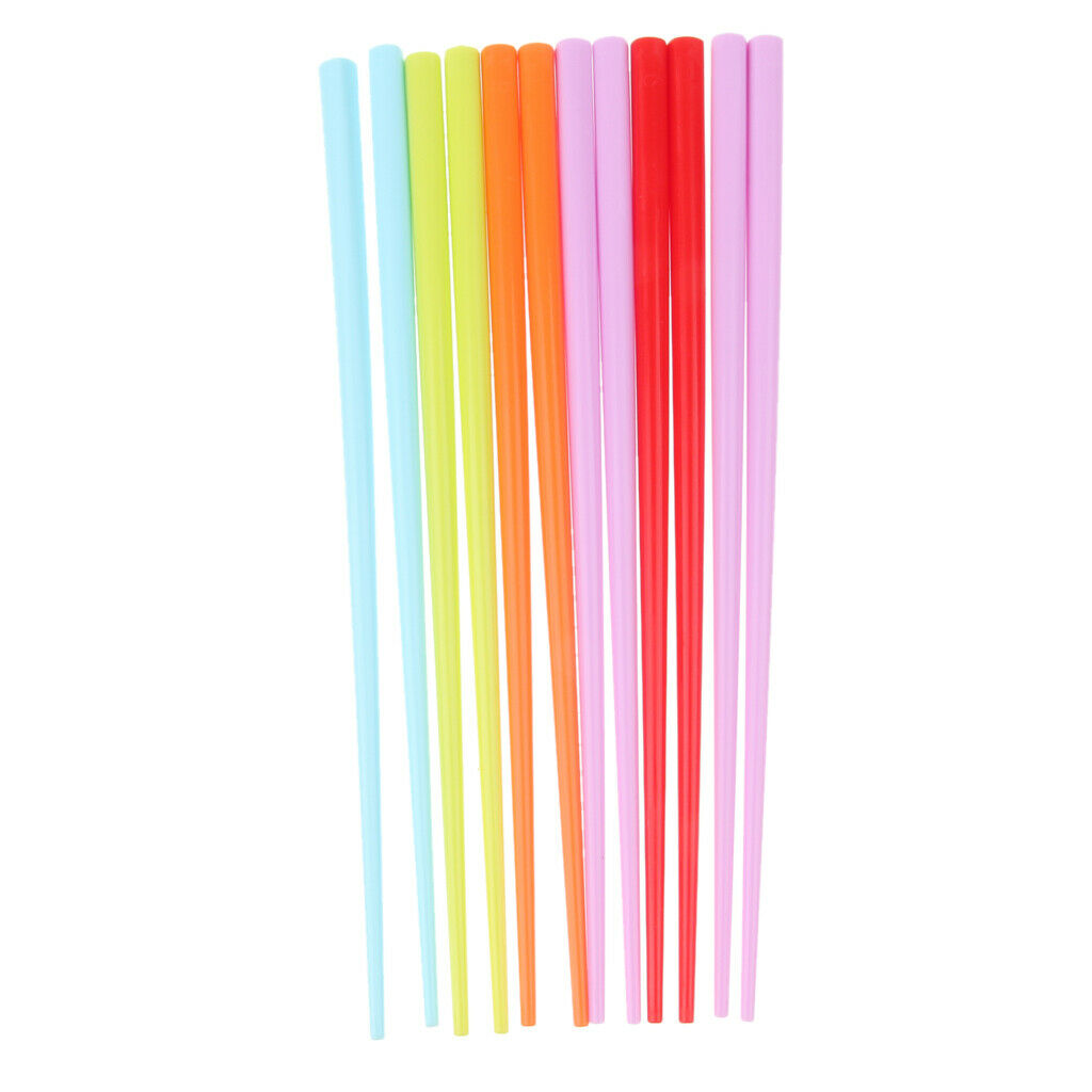 12Pcs Outdoor Portable Tableware Set Plastic Fork Spoon Chopsticks, Food Grade