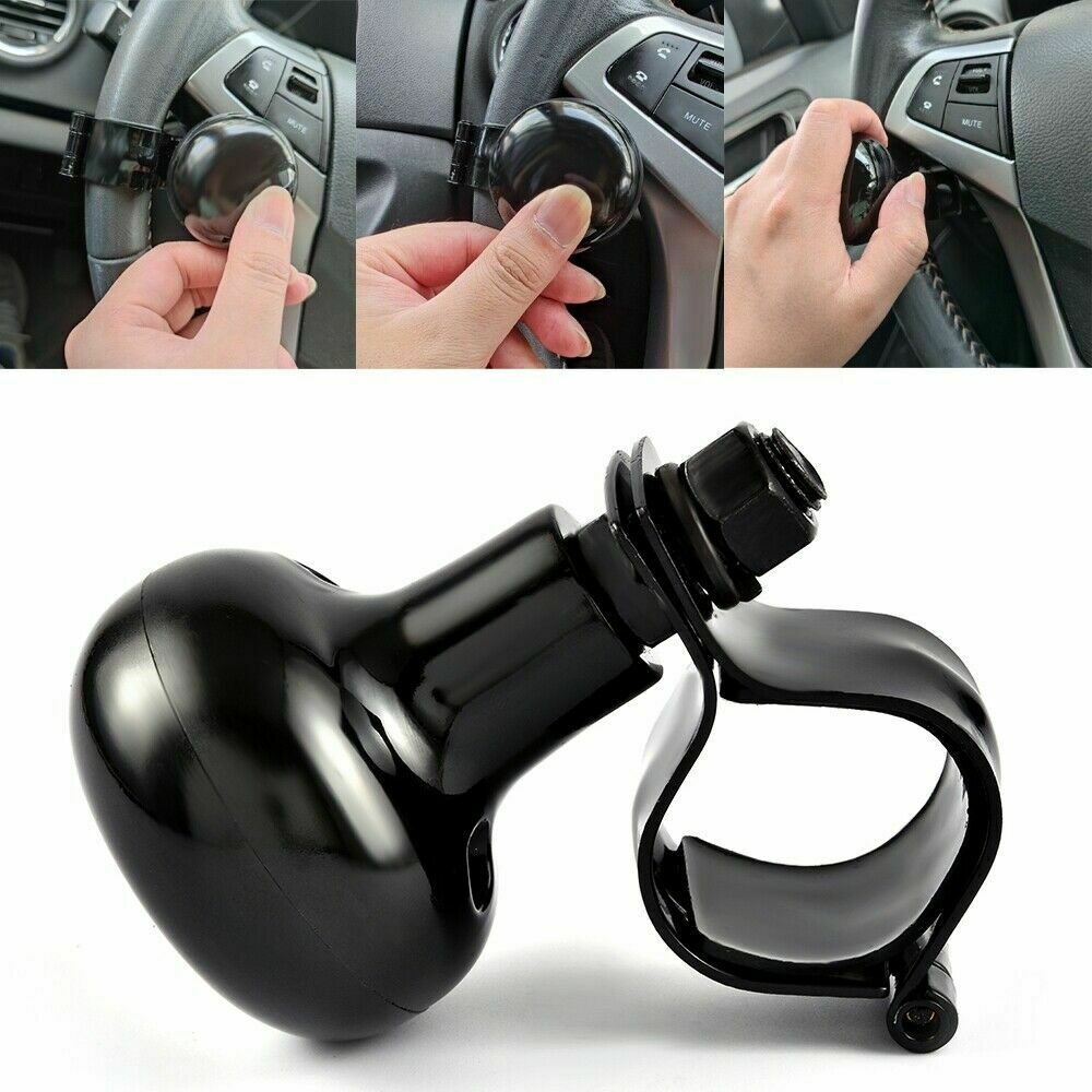 Auto Heavy Duty Suicide Knob Car Black Steering Wheel Spinner Handle Knob US