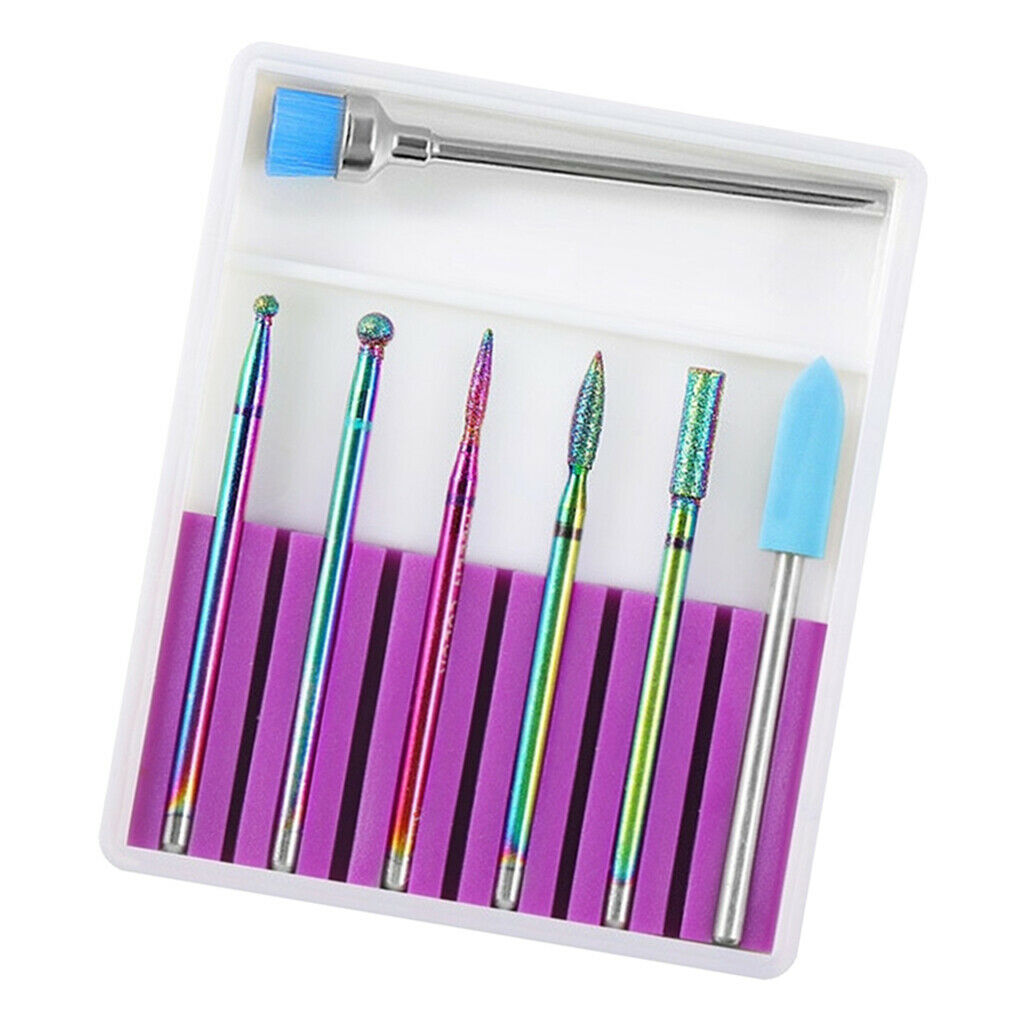 Ceramic Nail Drill Bits Brush Electric UV Gel Nails Buffing Files Bit 9