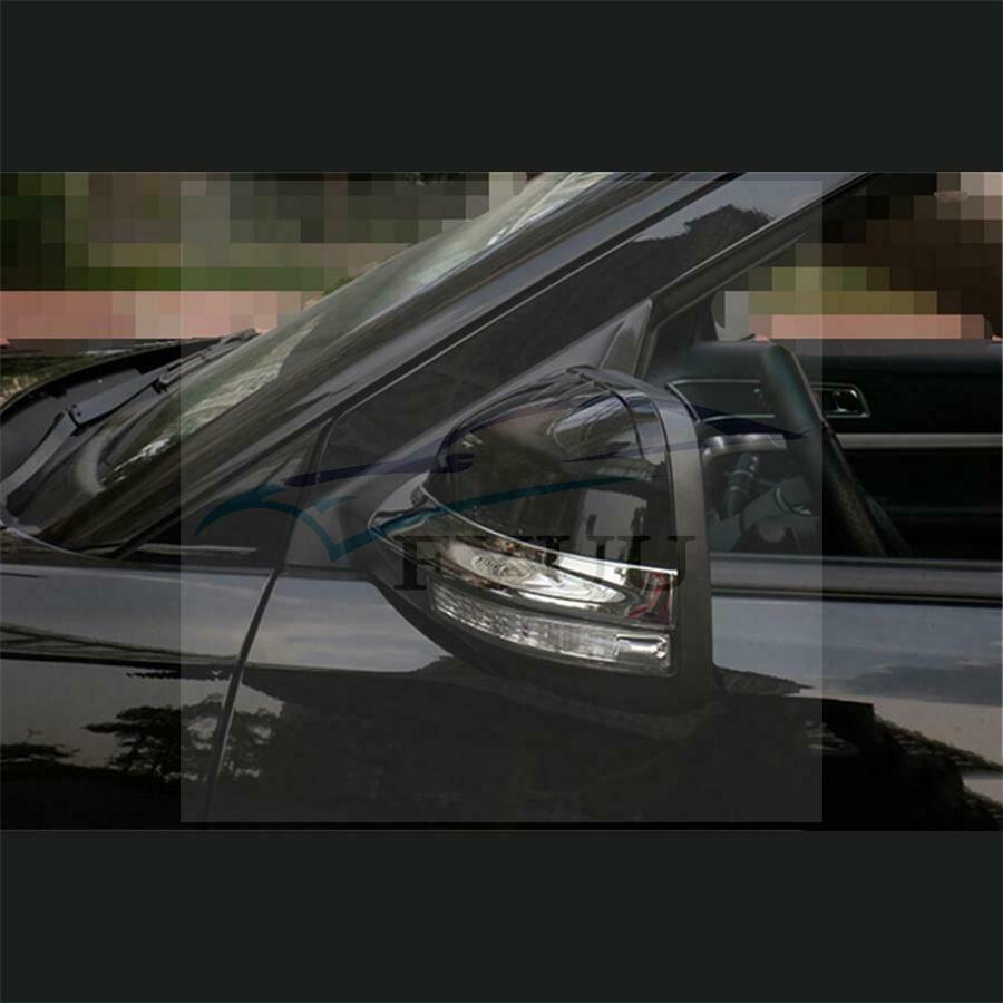 2x For Ford Explorer 2011-2019 ABS Chrome Side Rearview Mirror Strip Cover Trims
