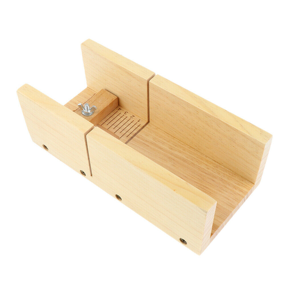 Precision Pine Wood Loaf Soap Cutter Molds Mould Cutting Slicer DIY Case