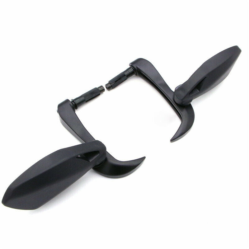 18MM Screw Motorcycle Handle Bar End Rearview Mirrors Scooter Booster Hand Guard