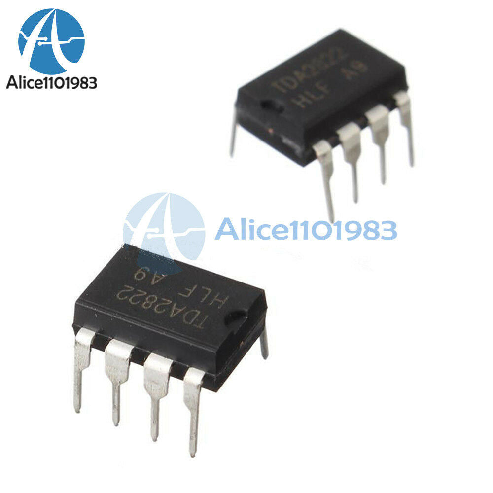 100PCS IC TDA2822M TDA2822 DIP-8 ST AMP AUDIO DUAL LOW VOLT