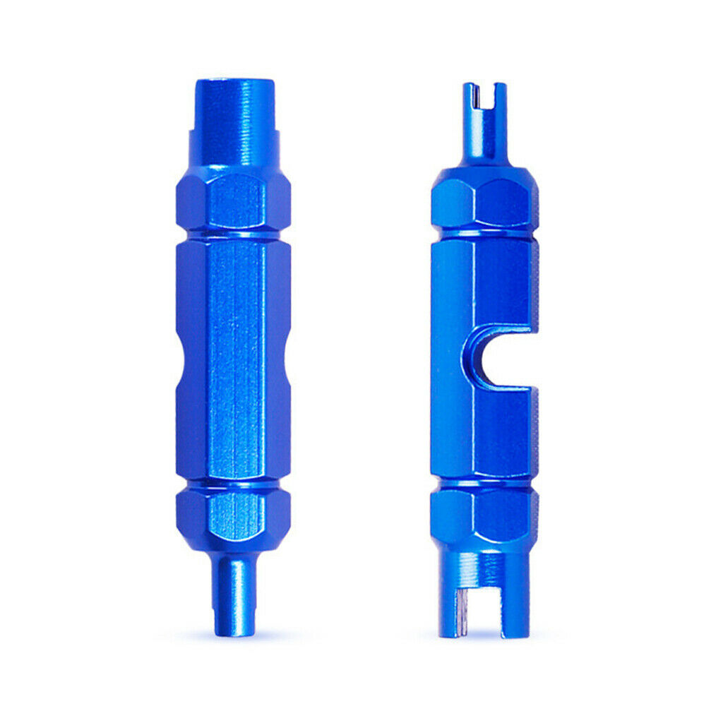Pack of 2 Multifuction Valve Core Remover Wrench Mountain Bike Durable Blue