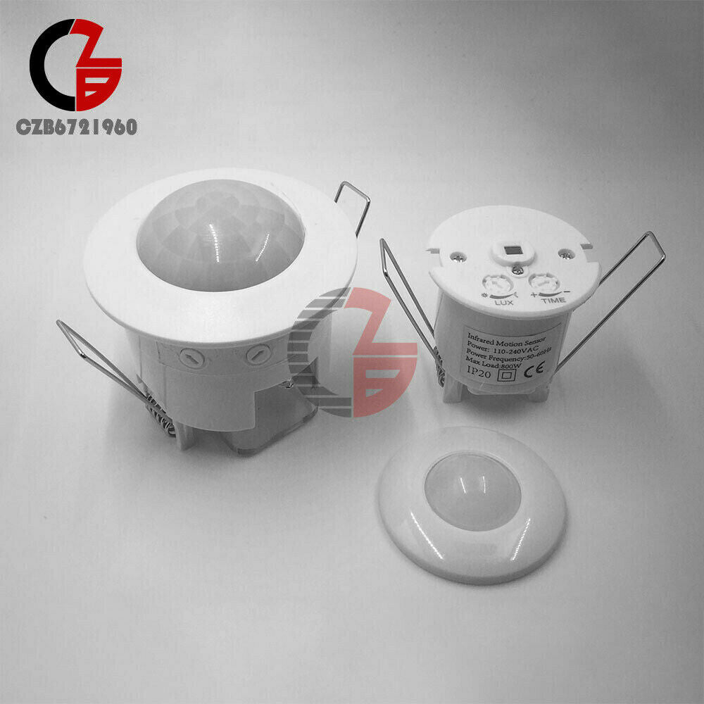 AC 240V 360° Embed PIR Motion Sensor Detector Infrared Home Light Control Switch
