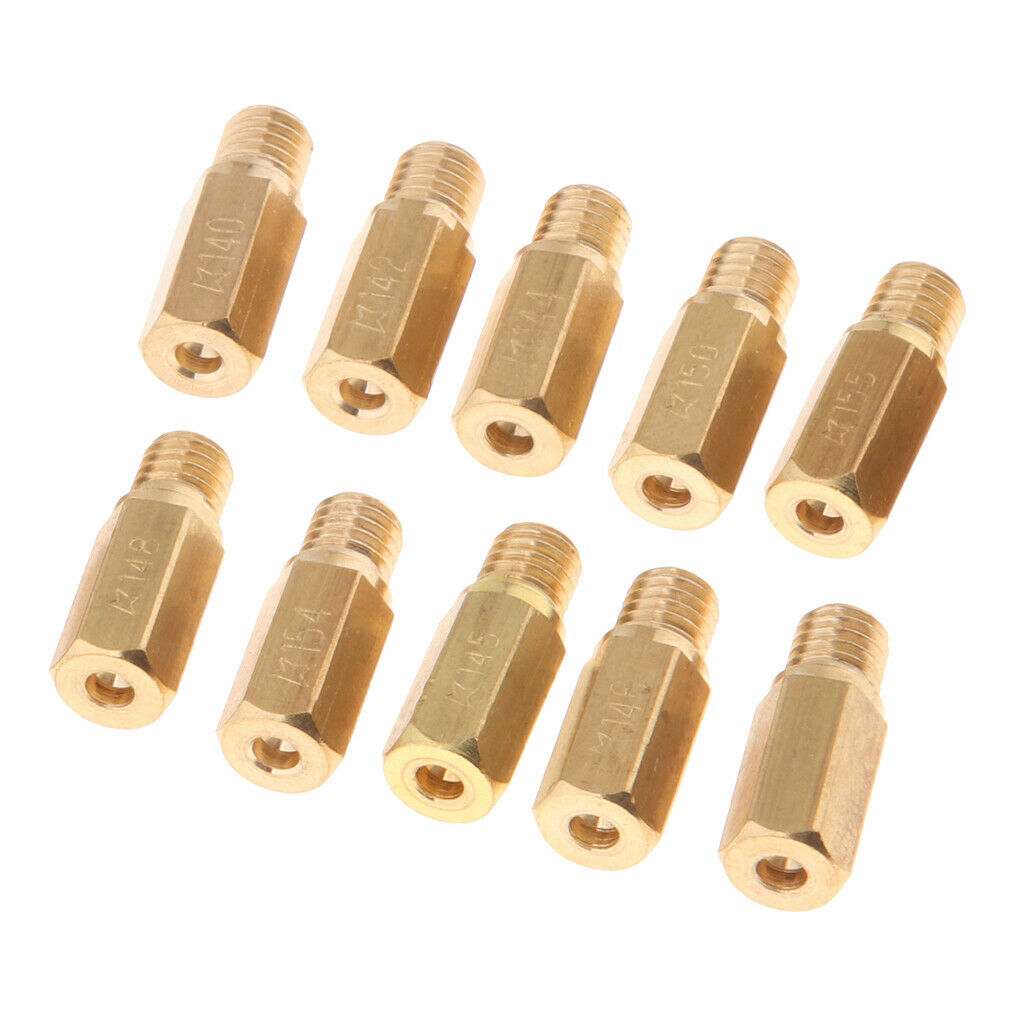 10Pcs Carburetor Main Jet Injectors Nozzle Kit for   OKO CVK KOSO PWK