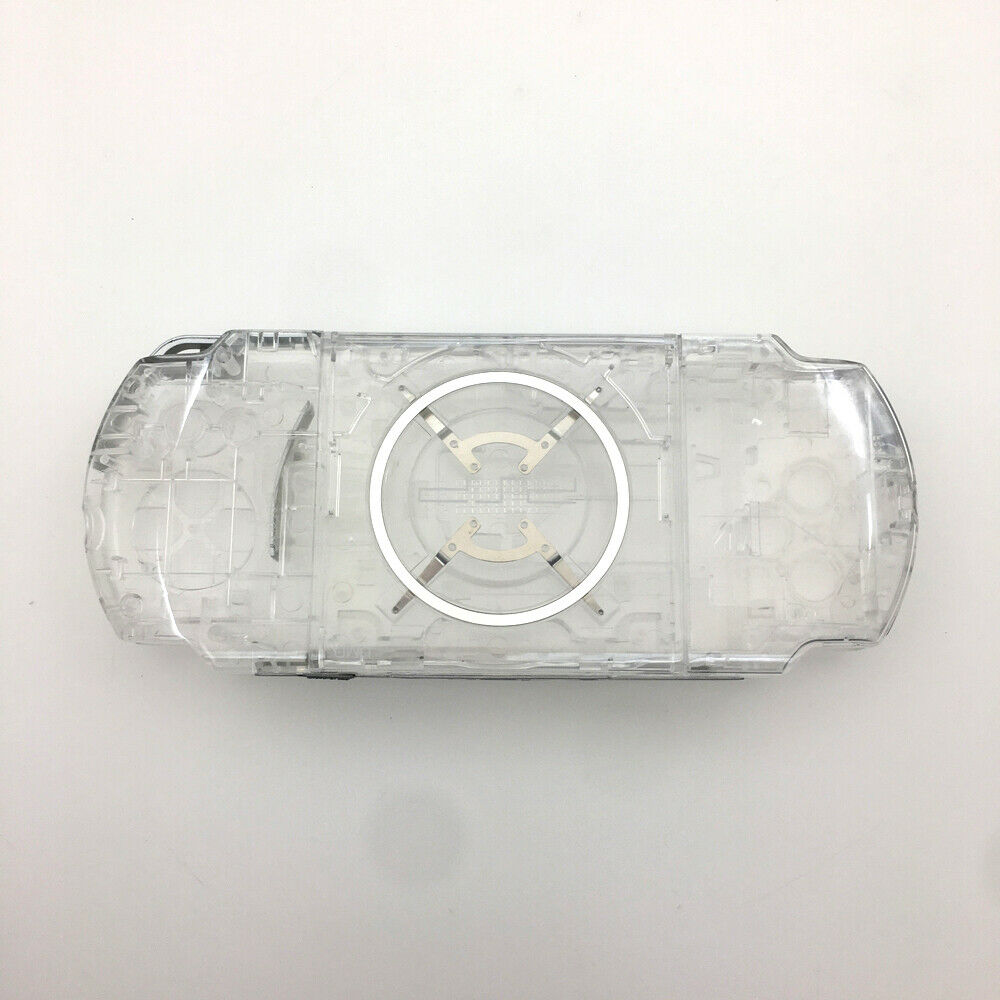Clear white Full Shell Housing case Cover Replacement Parts For Sony PSP 3000