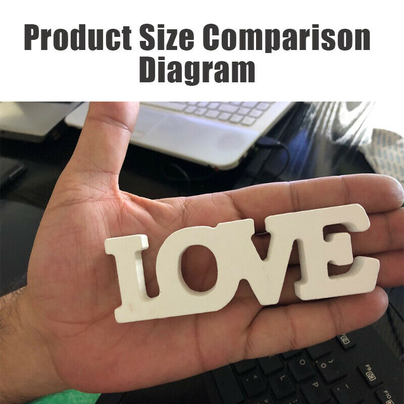 Woody Letters Romantic English Alphabet "LOVE" Home Decoration Accessori.l8