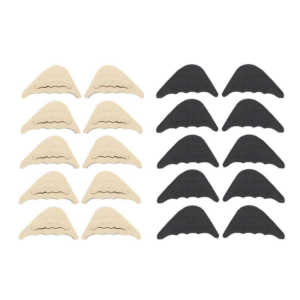 10 Pairs Sponge Toe Filler Inserts Pads Half Toe Front Top Men/Women Fillers