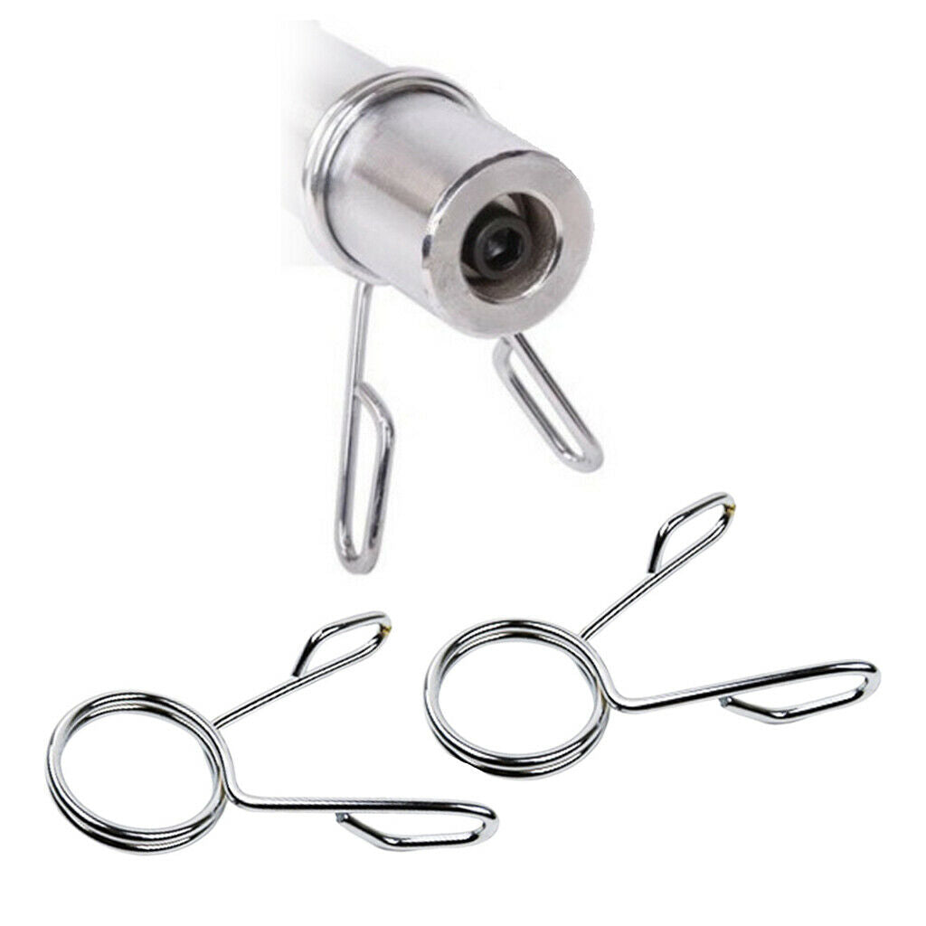 2x Barbell Spring Clip 5cm Dumbbell Bar Collar 2'' Gym Bars Locking Nuts