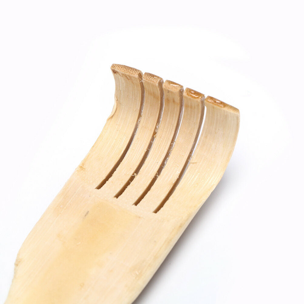 1pc Bamboo Massager Back Scratcher Wooden Body Roller Stick Back Scratche.l8