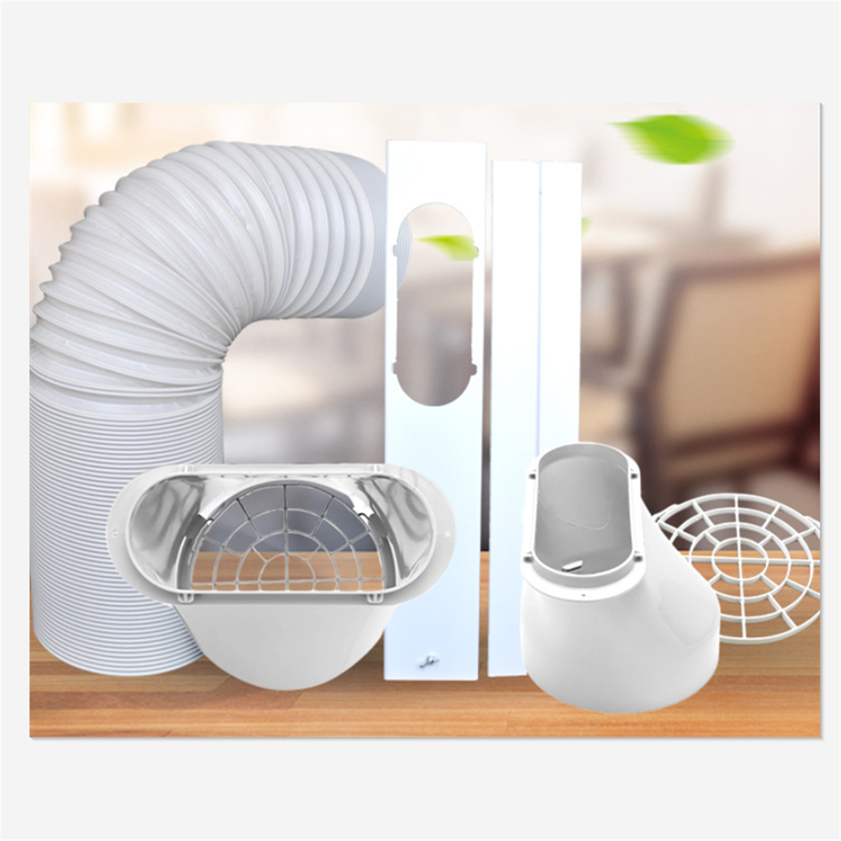 Portable Air Conditioner Window Exhaust Duct Pipe Hose Interface Connector Parts