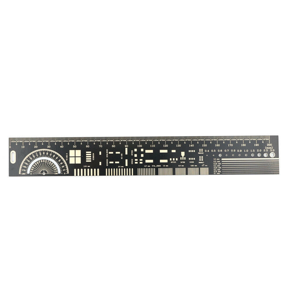 20cm Multifunctional PCB Ruler Measuring Tool Resistor Capacitor ChWGJC.l8