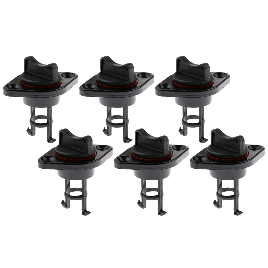 Qty 6 Universal Marine Canoe Kayak Boat Thread Drain Screw Plugs 1" Kits