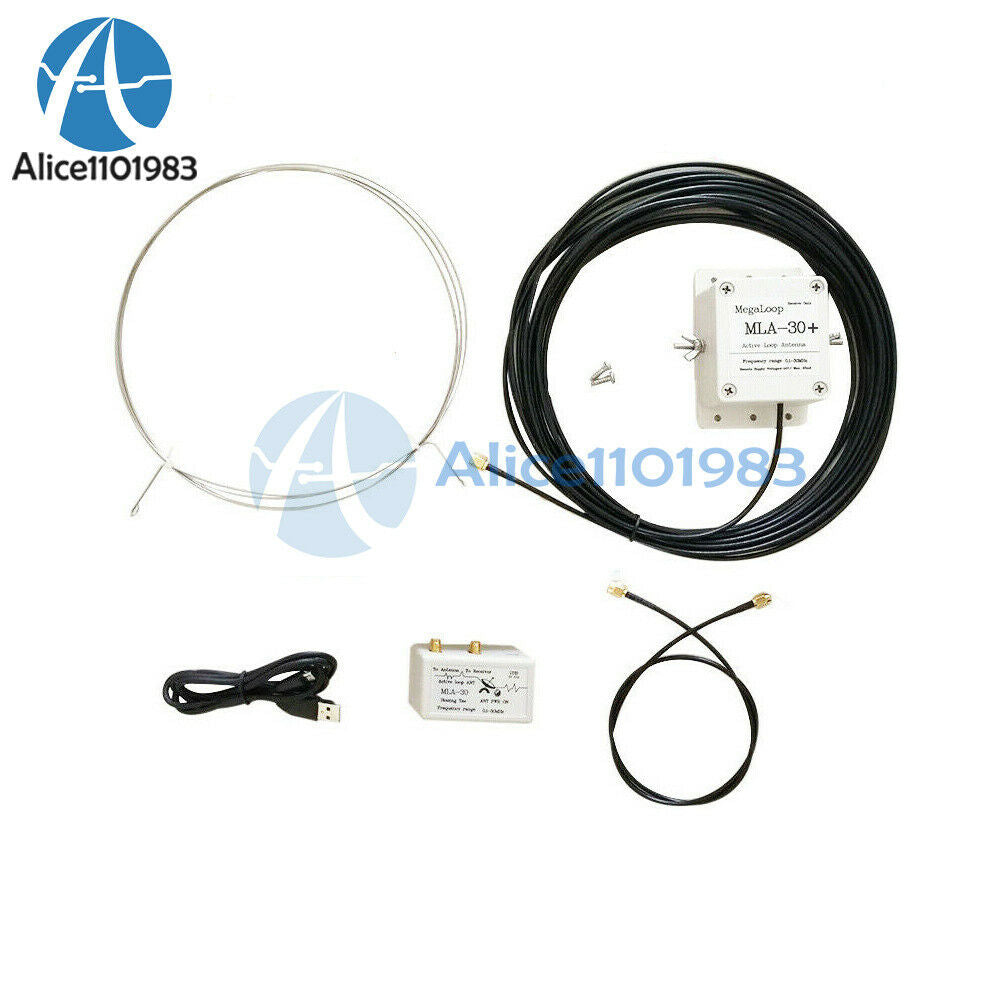 MLA-30+ 0.5MHz-30MHz Ring Active Receive Antenna Wave SDR Loop Radio Antenna New