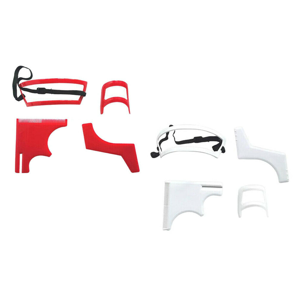 2 Set Neckline Beard Styling Shaping Template Beard Trimming Guide Shaving
