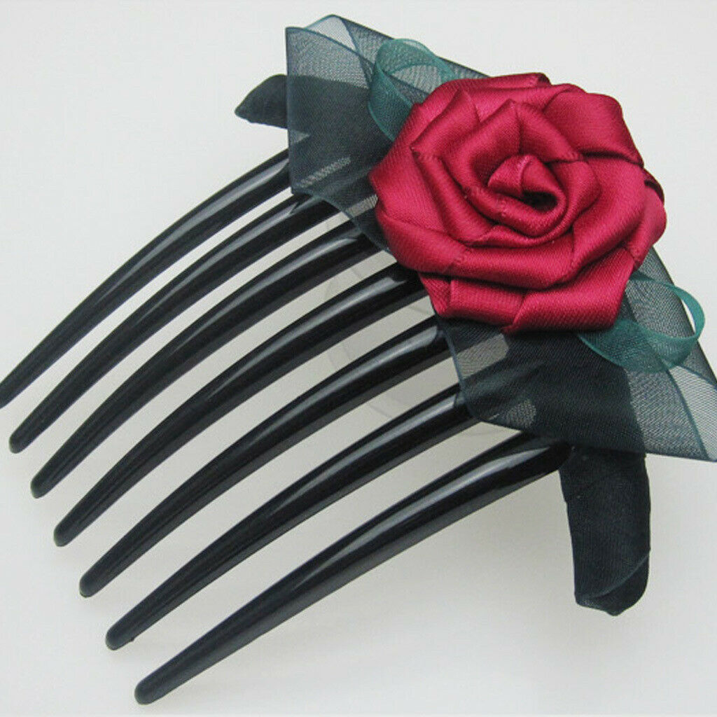 10X Women Girls Plastic Side Clip Hair Comb French Twist Hair Accessories
