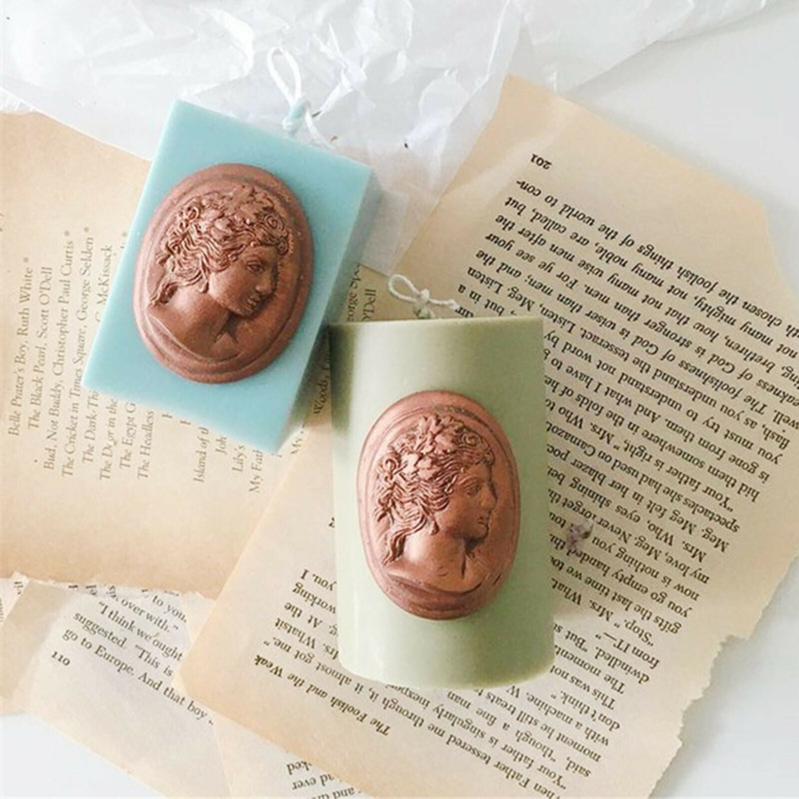 Head Portrait Candle Mold Soap Aromatherapy Candle Making Silicone Mold DIY
