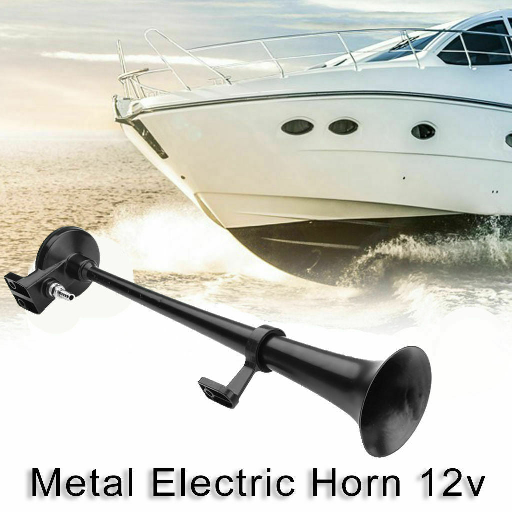 150db 12V Car Air Horn Kit with Compressor Single Trumpet Lorrys Speaker Set