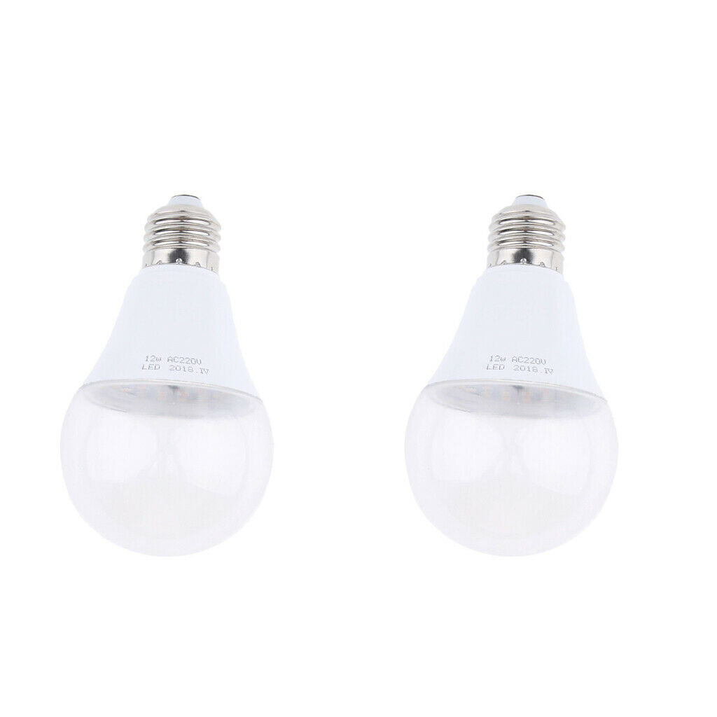 2x E27 LED Grow Light Bub Fruit Flower Plant Grow Lamp for Indoor Plants 12W