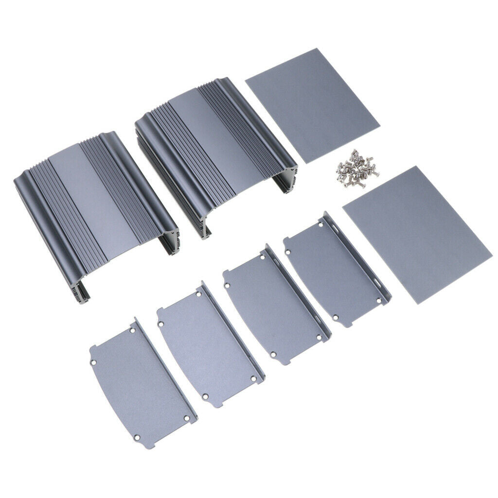 2-Pack Extruded Aluminum Electronic Power Enclosure PCB instrument Project Box