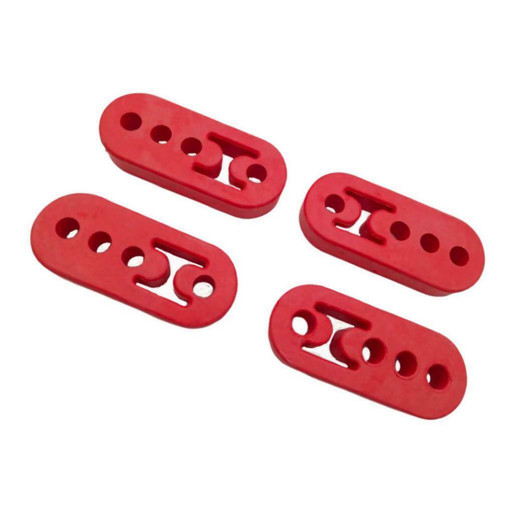 4pcs Universal Car Exhaust Mounting Bracket Hanger Repair Rubber 4 Holes