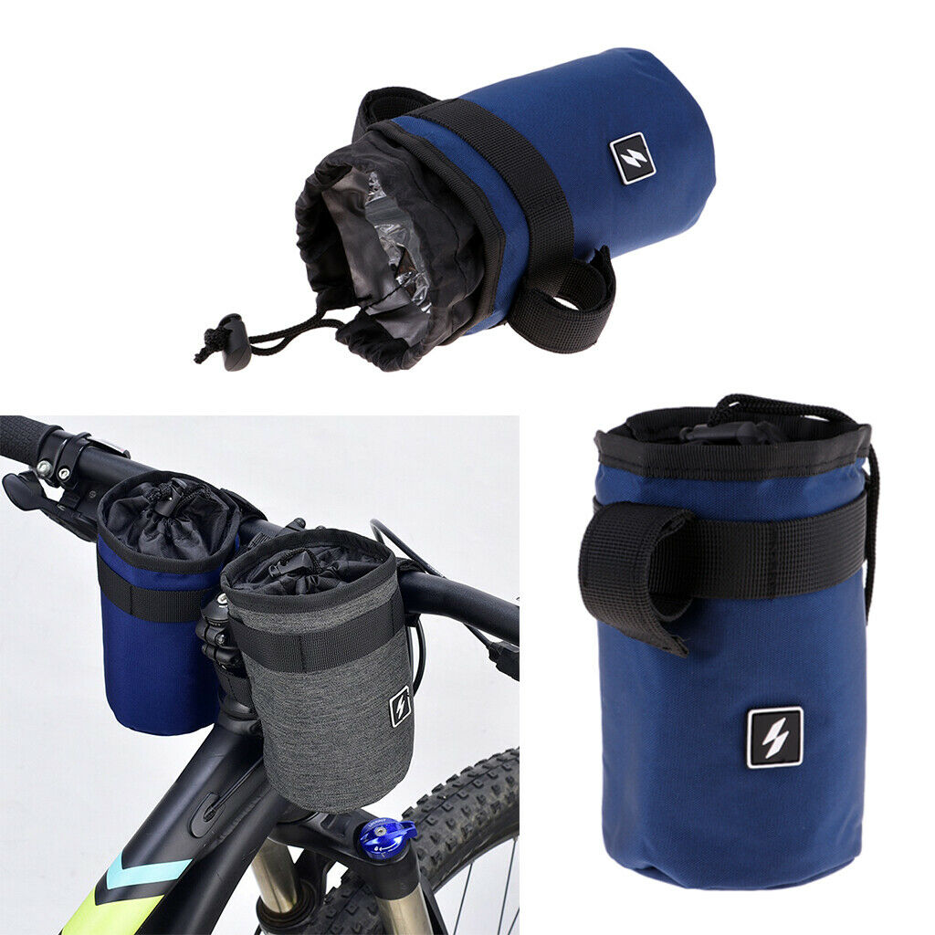2Pcs Insulation Bike Bottle Bag Bike Handlebar Front Tube Water Bottle Bag