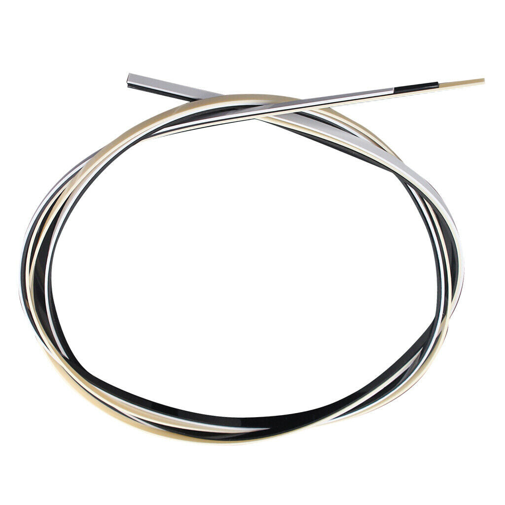 3 Pieces Plastic Guitar Bass Binding Purfling Strips Guitar DIY Accessory