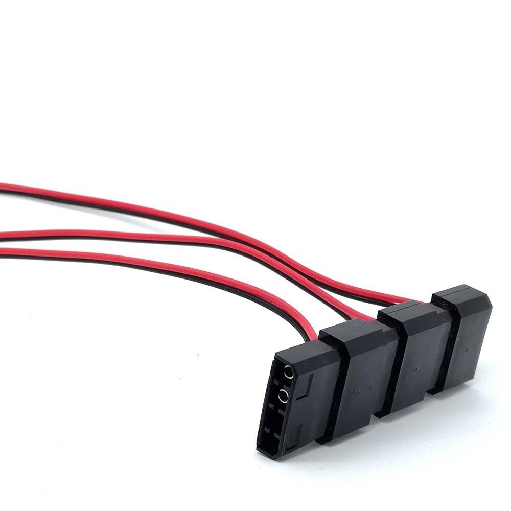 4 PIN Molex to 2 pin Welding cord DC Power cable 12V/3A for LED SMD PC box  tt