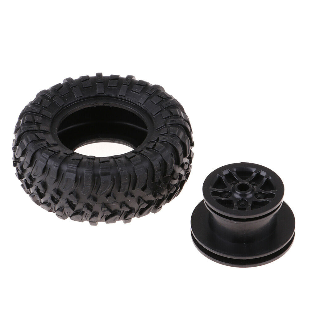 4x 1:12 On Road RC Car Racing Rubber Wheels Tyres Tires For D90 MN90 MN91