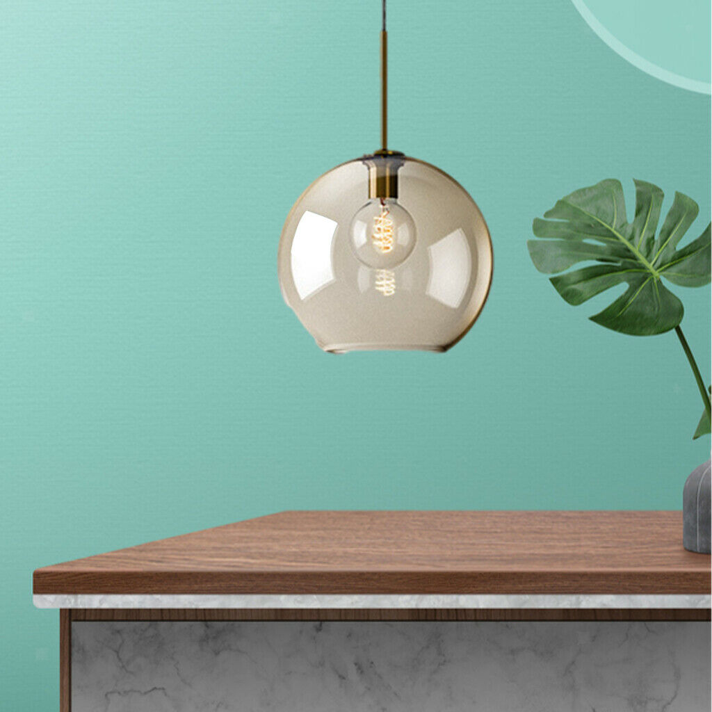 Glass Ceiling Pendant Light Club Lighting for Kitchen Island 31x47cm