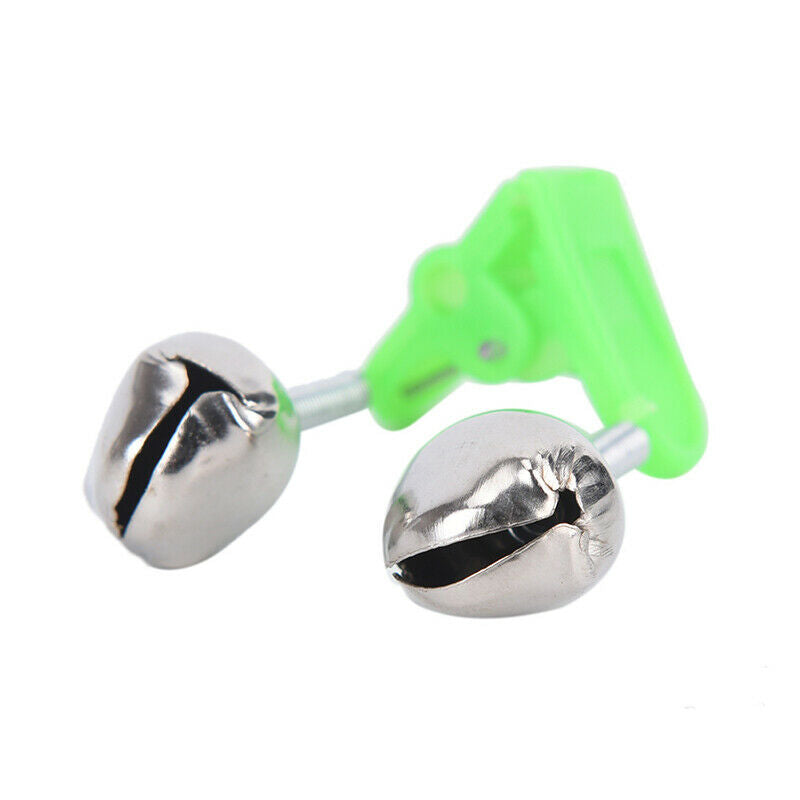 5 Pcs/lot Bite Alarms Fishing Bells Fishing Accessory Clip Bells Ring Green A Fx