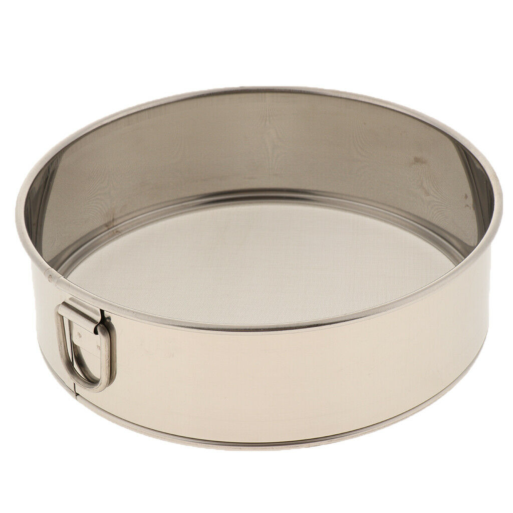 Fine-meshed kitchen sieve Round flour sieve Light strainer made of stainless