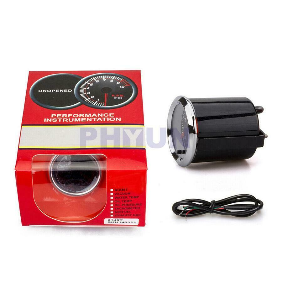 2" 52mm 7Color Car Boost Tachometer Water Temp Oil Pressure Air Fuel Ratio Gauge