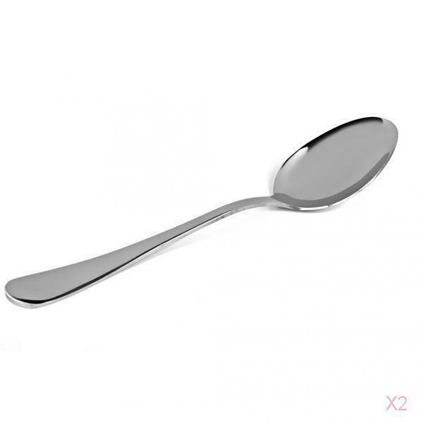 Magideal Long Handle Stainless Steel Soup Dining Spoon for Kitchen Tableware