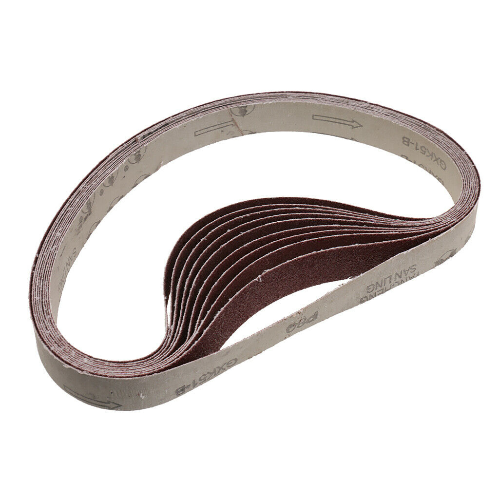 30Pcs Oxide 80 120 150 Grit 1x30" Sanding Belts Sandpaper For Belt Sander