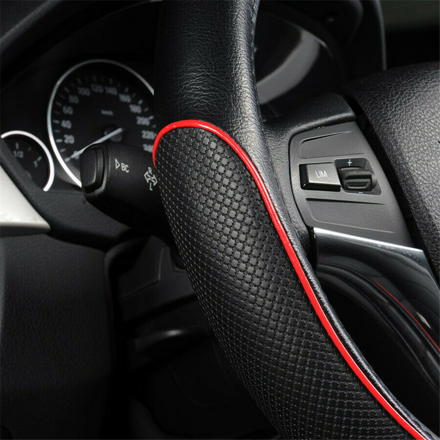 Universal Car Steering Wheel Cover Black PU Leather comfortable grip for Car SUV