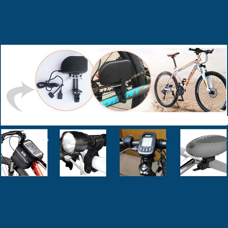 Bicycle Bike Chain Mobile Phone Charger Power Generator to USB - Dynamo, 3600mAh