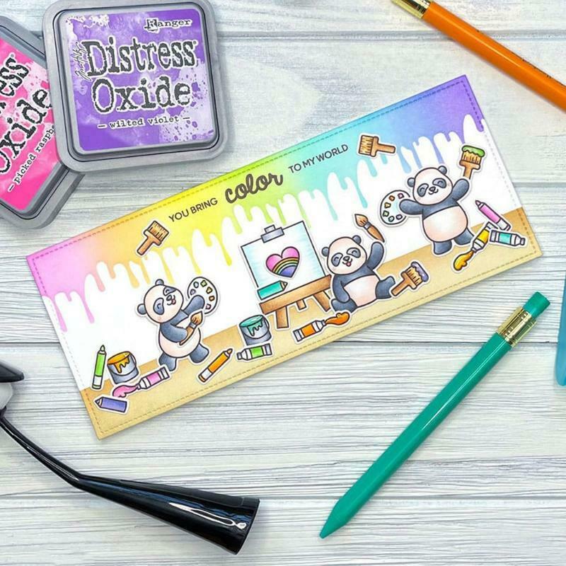 Panda Seal Stamp with Cutting Dies Stencil DIY Scrapbook Embossing Photo Album