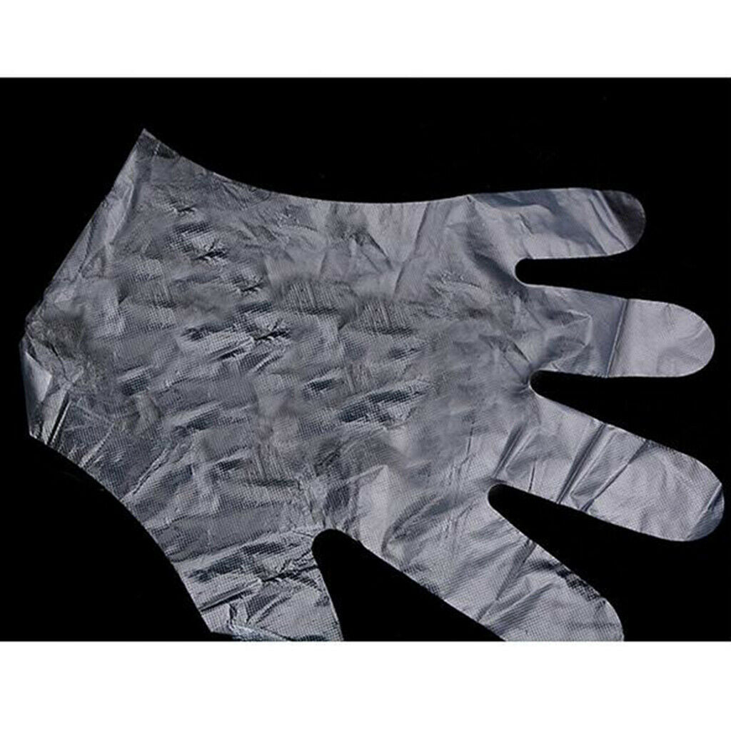 50x Disposable Hair Cut Gowns Unisex Dyeing Capes + Ear Cover 100x Gloves