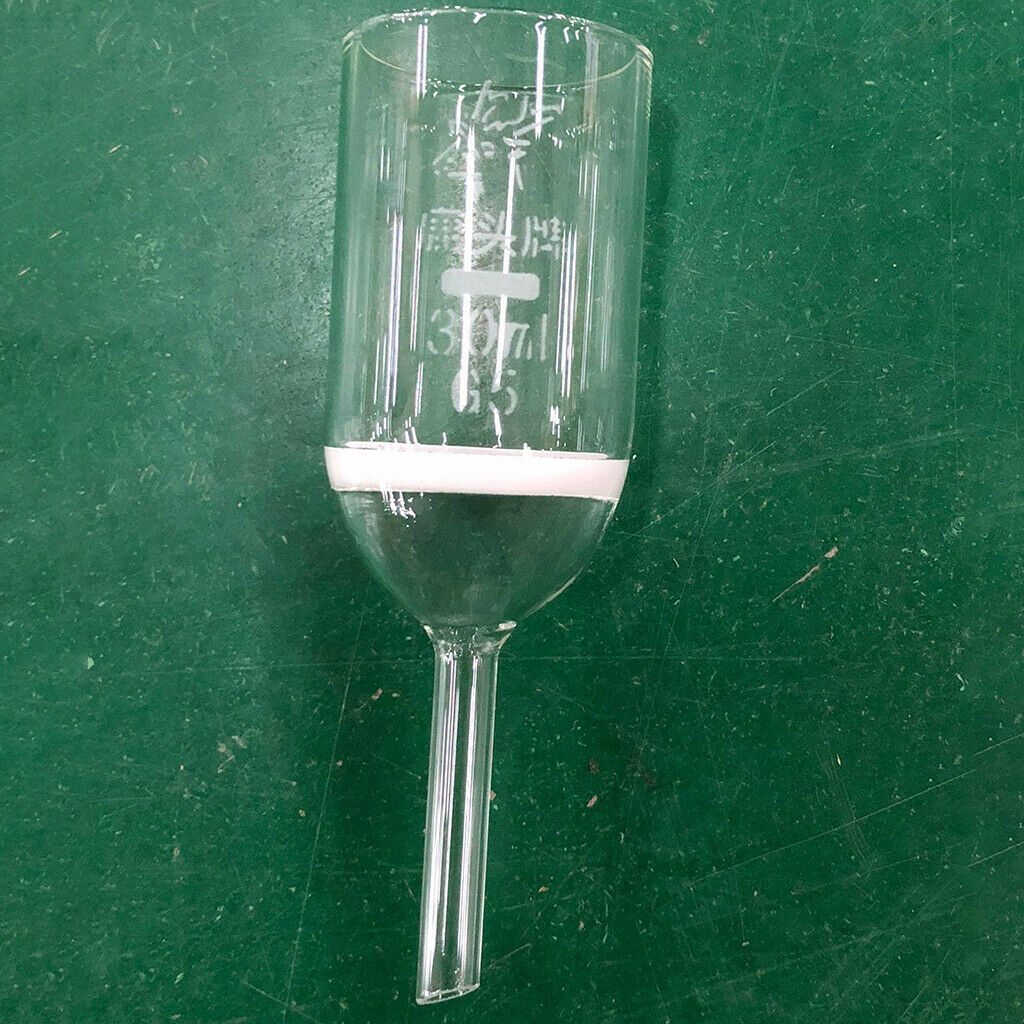 Glass Buchner Funnel w/ Sintered Disk Filter Vacuum Filtration 35ml G5 2-5um