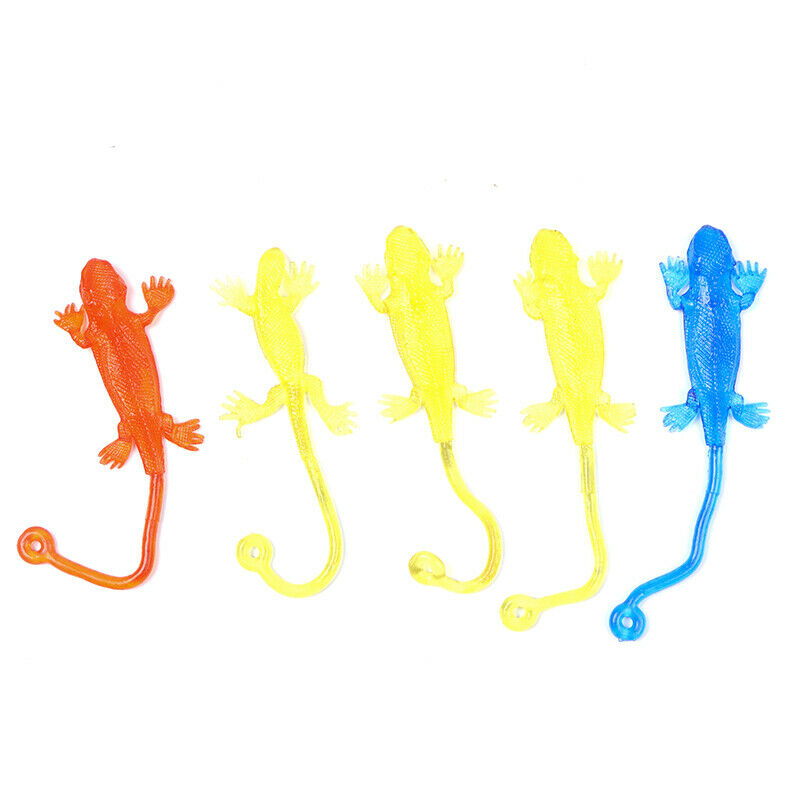 Sticky Lizards Animals Gooeys Bulk Party Goodie Bag Pack of 5 pieces Funny  DF
