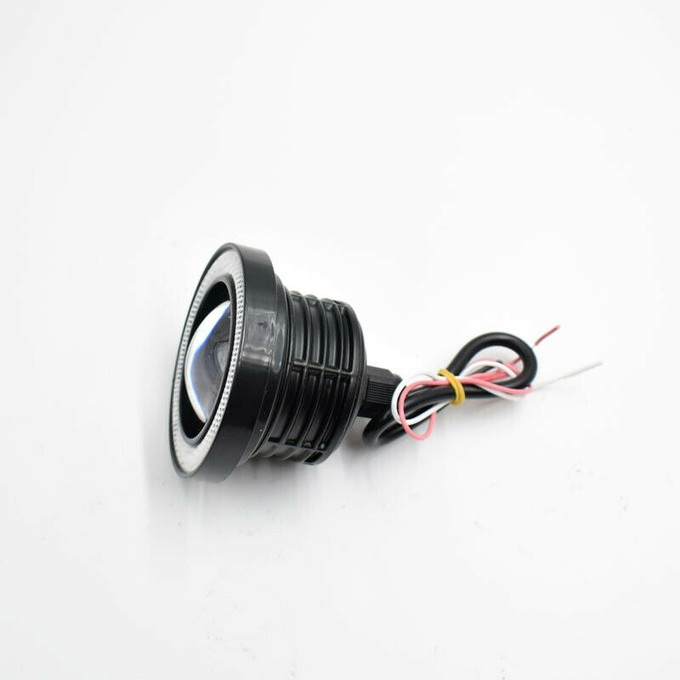 2x 3.5" 89mm Universal LED Fog Light Blue COB Halo Angel Eye Ring Car DRL Lamp