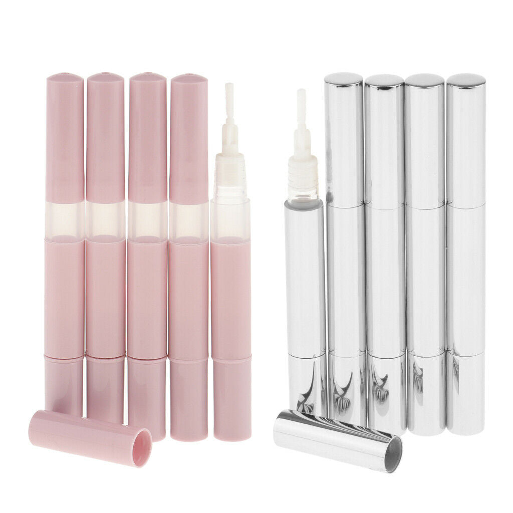 10pcs 3ml Empty Twist Pen Cosmetic Container Lip Gloss Aluminum  Liquid Tube