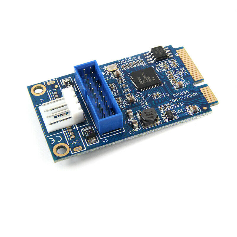 Mini PCIe to 19pin 20pin Header to USB3.0 Mini PCIe to Dual USB Expansion Card