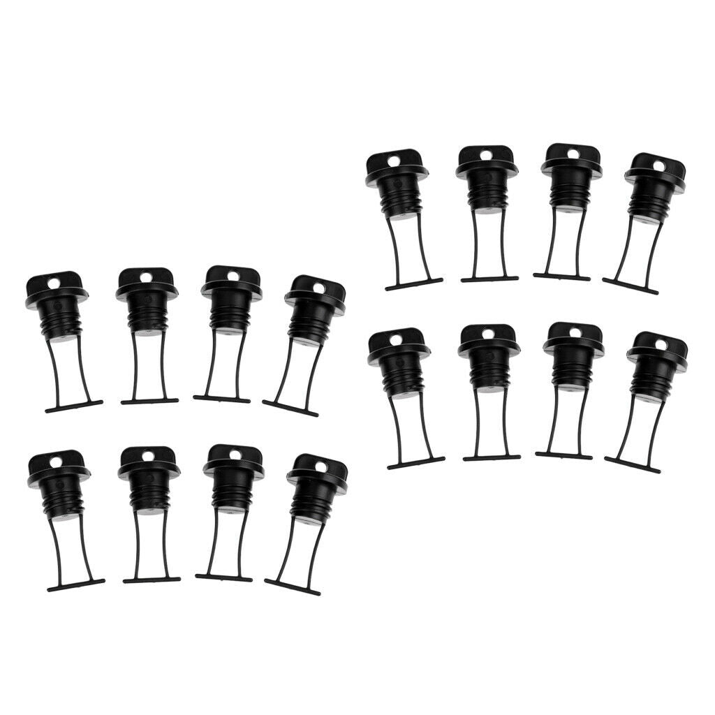 16 Pieces Durable Kayak Small Boat Thread Drain Plug Bungs Scupper Plug
